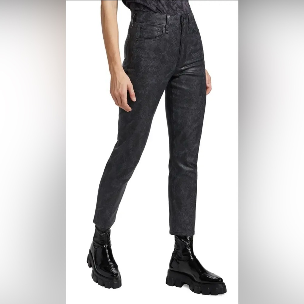 RAG & BONE
Nina High-Rise Cigarette Jeans in Snake Print